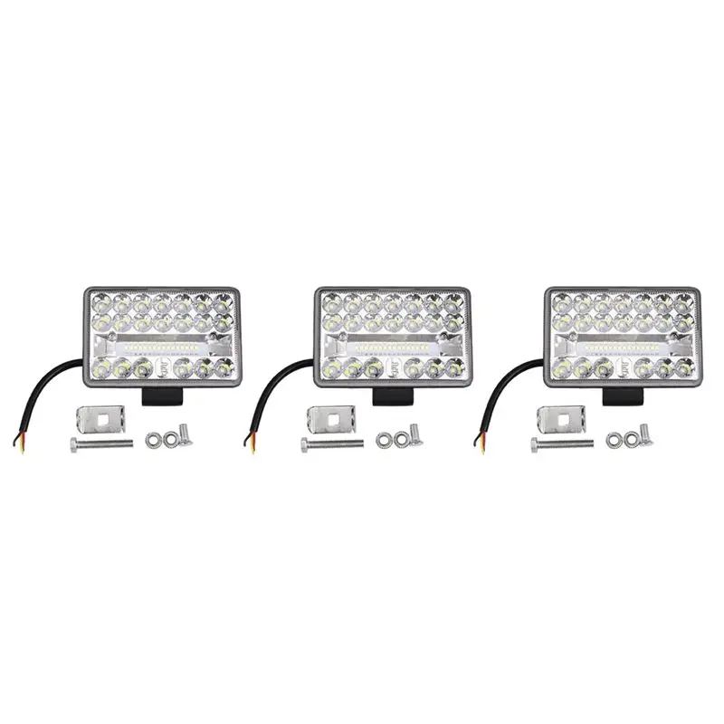 

Светодиодная рабочая фара AEA6-3Pcs 4 дюйма 4X4, 108 Вт, 36 LED, квадратная, 12В/24В, для внедорожников, грузовиков, квадроциклов