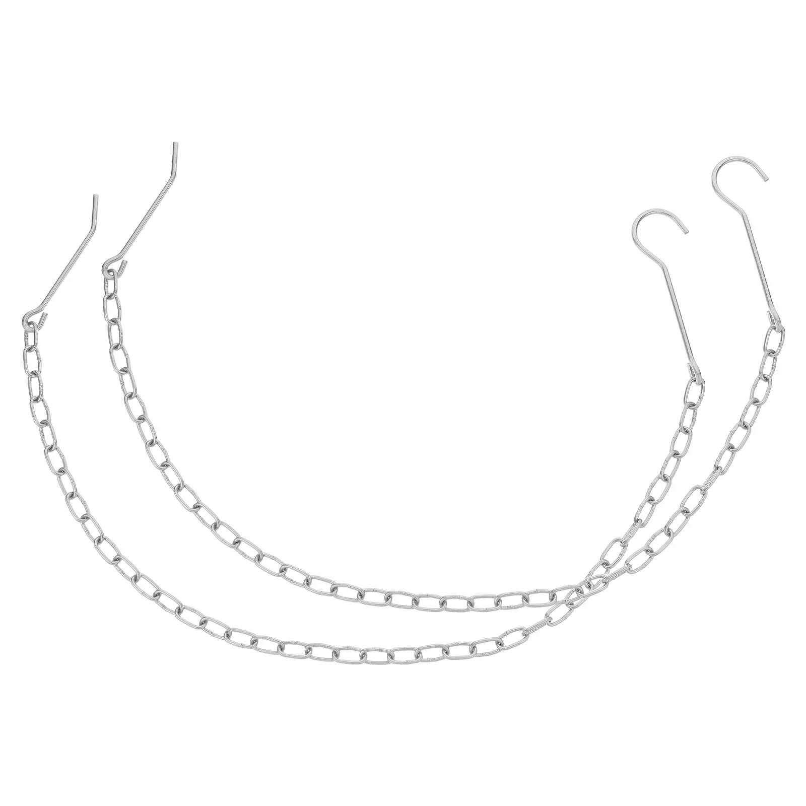 

2Pcs Hanging Chain Stainless Steel Double-End Hooks Outdoor Tripod Pot Chain Camping Hiking Fishing Outdoor Tripod Hook