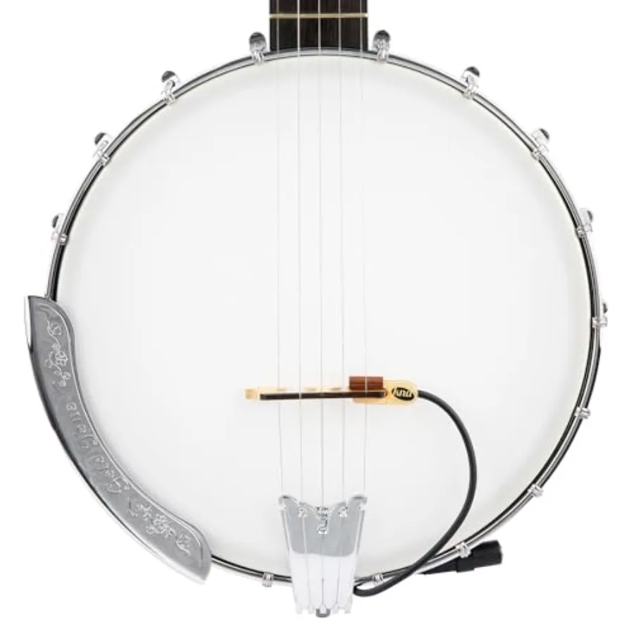 BP-1 Portable Piezo Banjo Pickup Natural Tone, Lightweight Design, Easy Installation, Passive Electronics, No Battery Required,