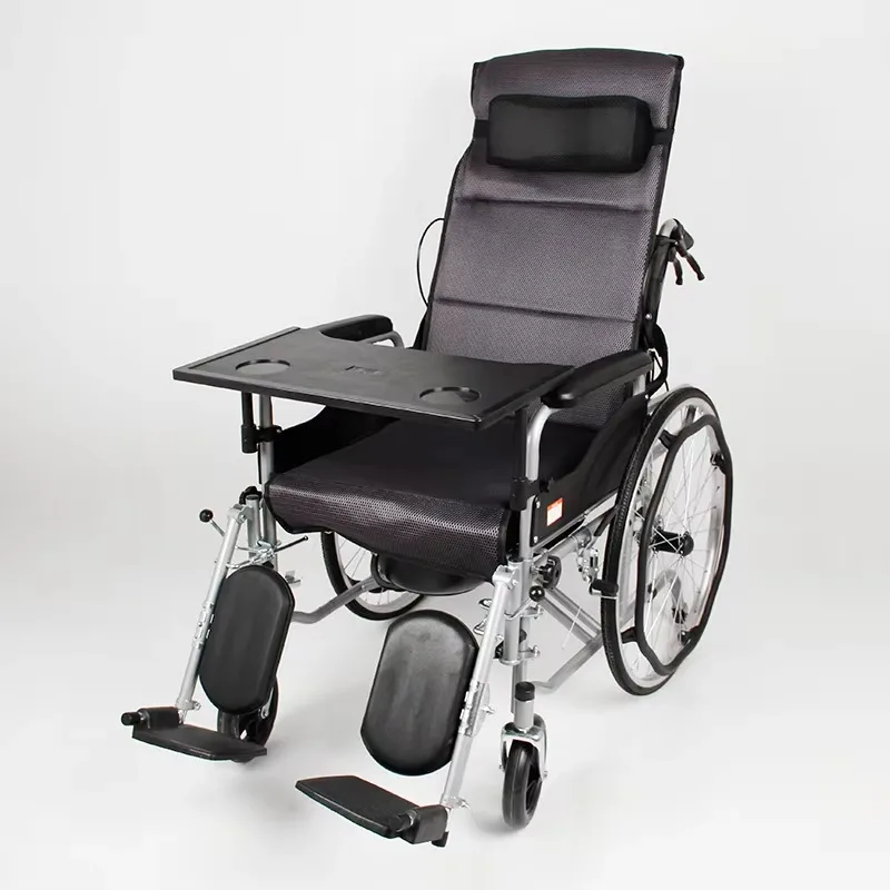 Light Active Manual Wheelchair Medical Foldable Carbon Steel Wheelchair for the disabled and the elderly