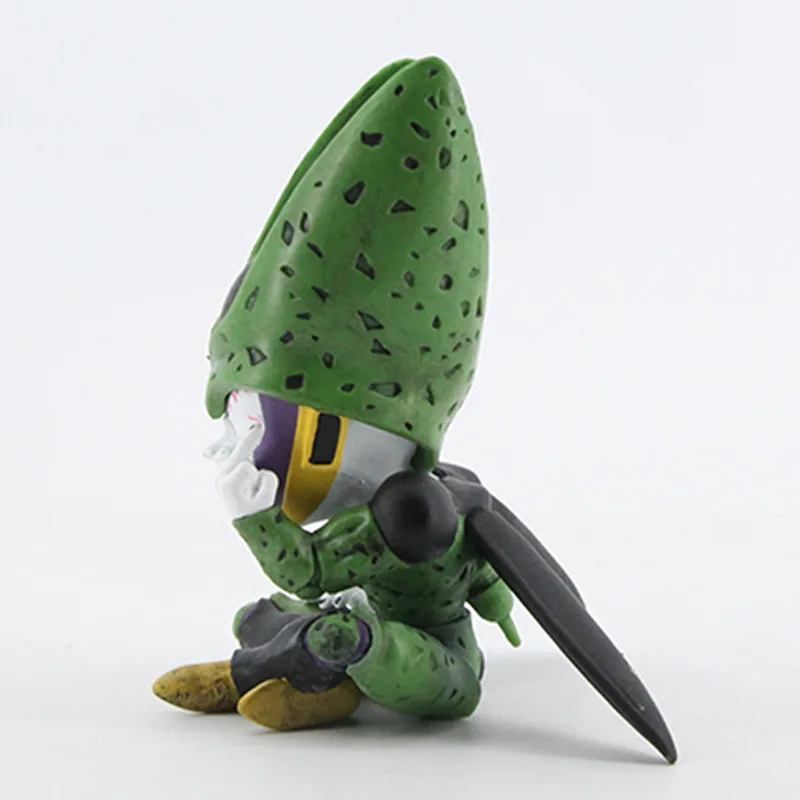 12mc Dragon Ball Z: Troll Cell Flips The Bird (Parodieversie) Anime Figuur Model Standbeeld Collectie Desktop Decoratie Ornament