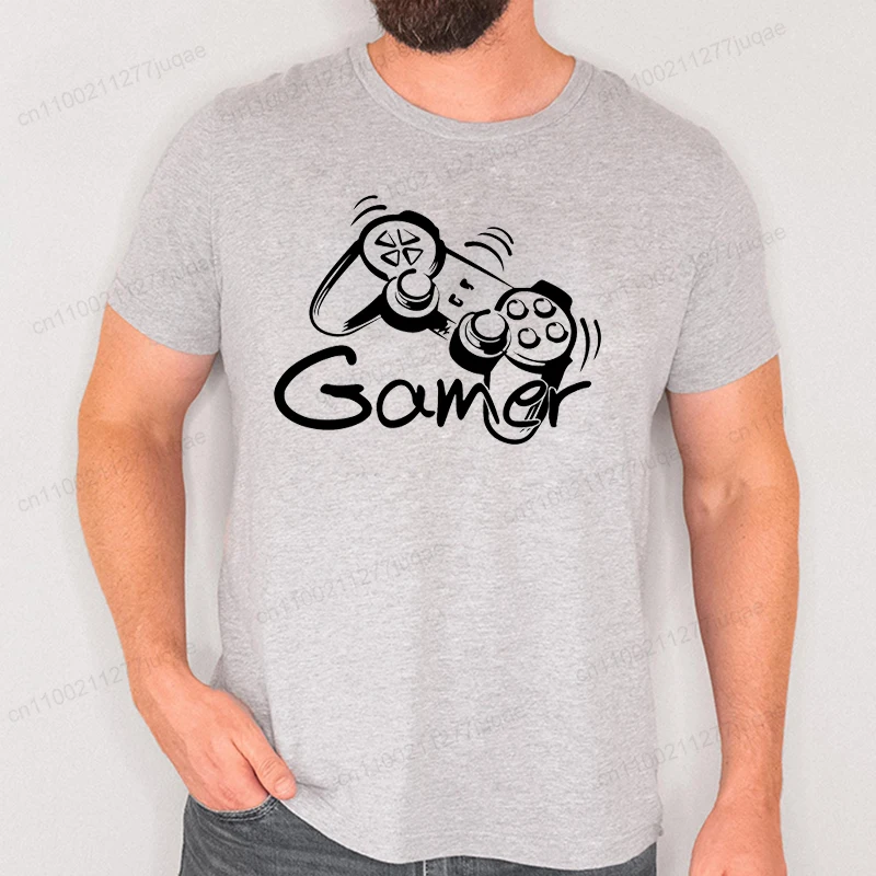 Men's Video Games Printed T-shirt Harajuku Streetwear Classic Tee Shirts for Men Women Casual Shirt Gamer Controller Tops Wear