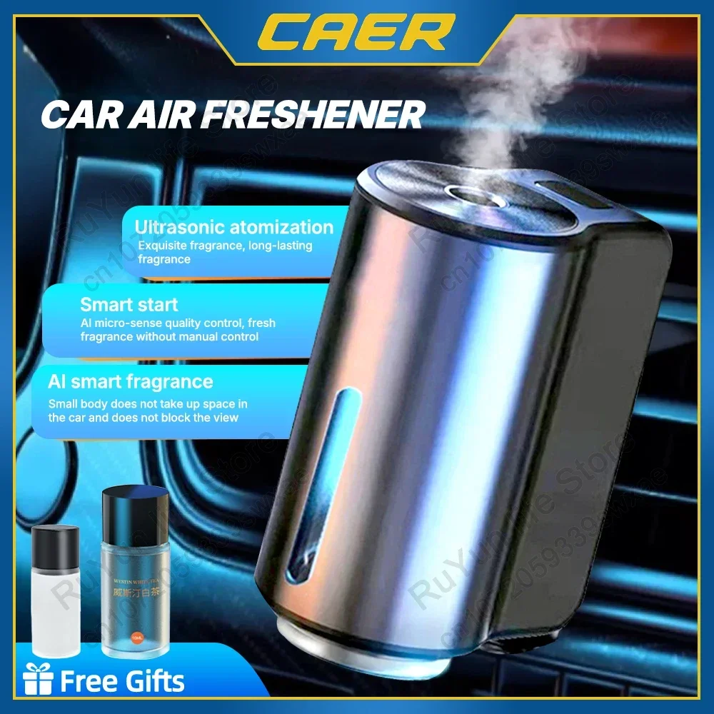 Ambientador inteligente para coche, difusor de fragancia, humidificador de niebla con aceite esencial, accesorio Interior de aromaterapia ajustable de 3 engranajes
