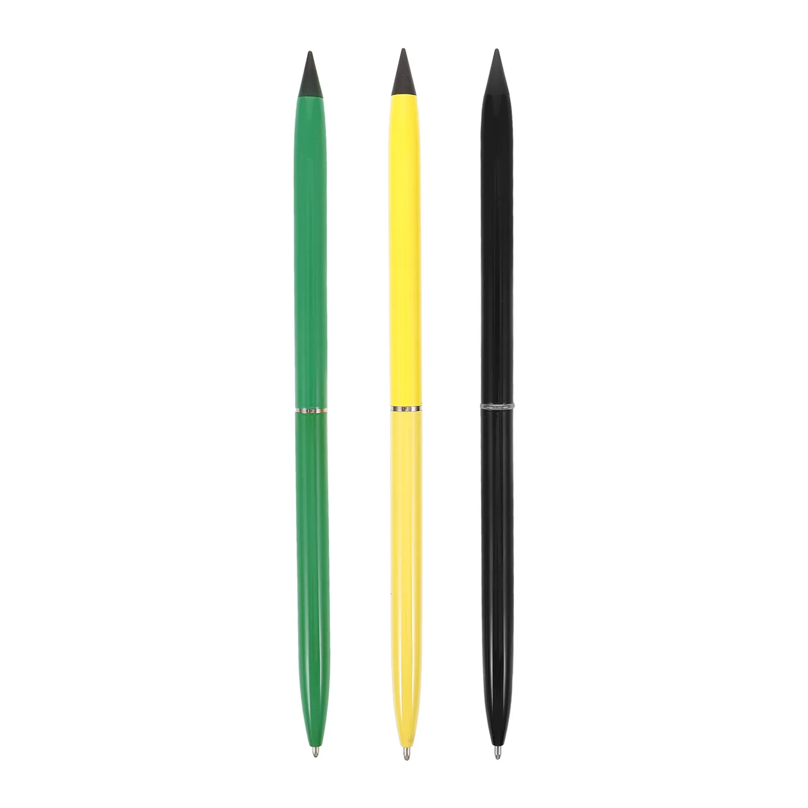 3Pcs Reusable Metal Everlasting Pencil Inkless Lightweight Compact for Art Students Calligraphy Painting Sketch Drawing Drafting