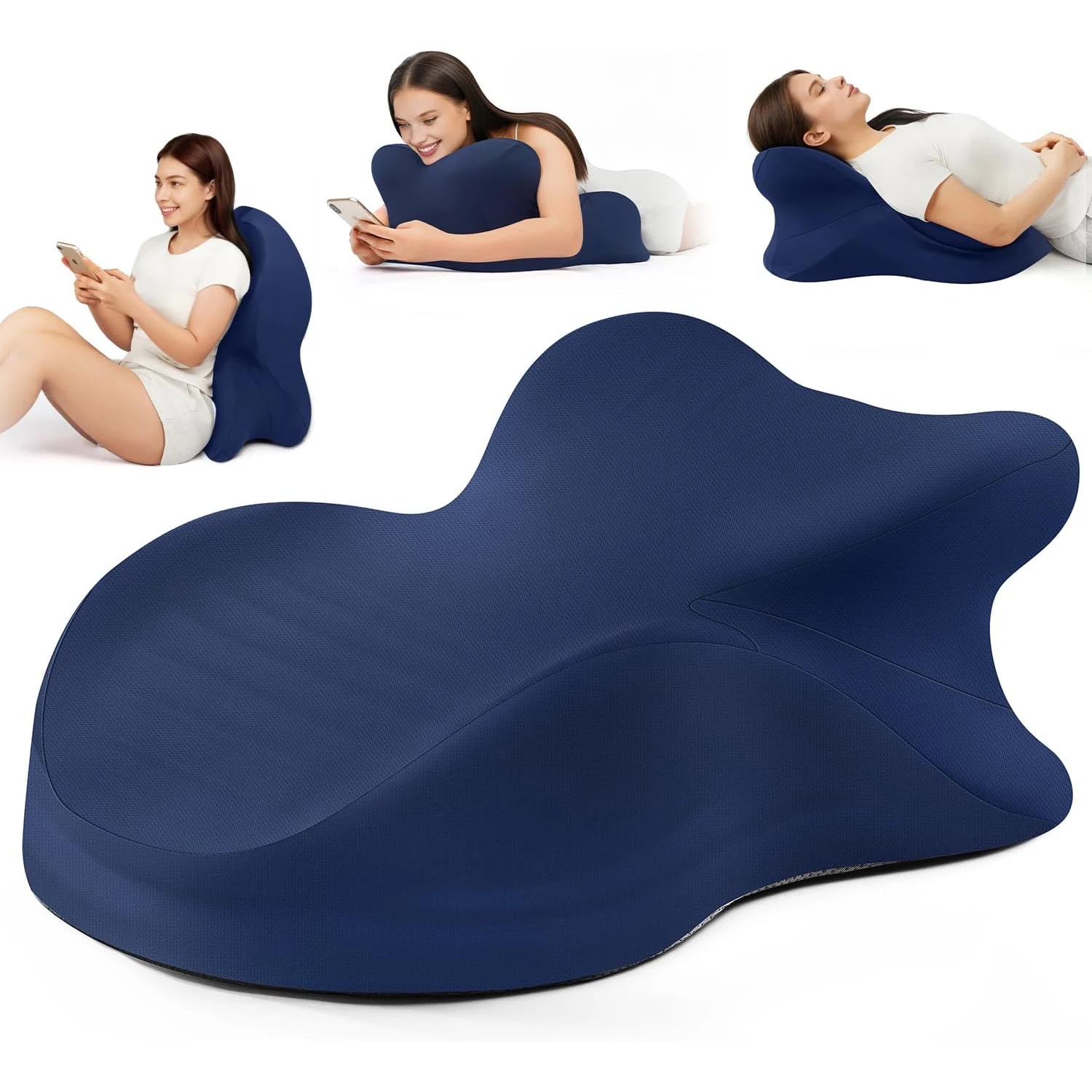 Memory-Schaum Positionierungskissen für Rücken-, Nacken- und Taillenschmerzen, Intimitäts-Unterstützungskissen für Paare mit Waschbarem Bezug