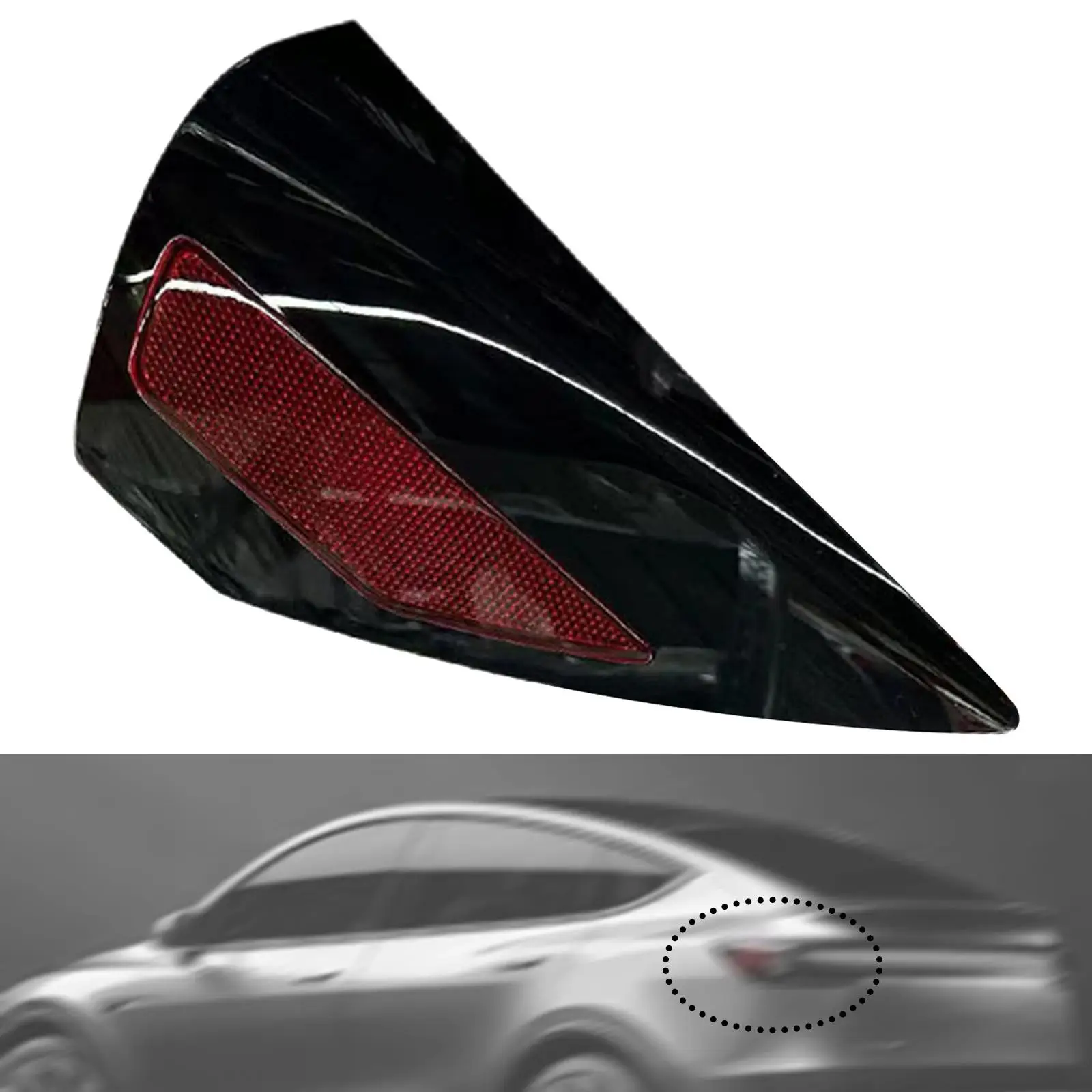 

Car Charging Port Cover Easy Installation Car Accessory Sturdy Protector Modification Protective for Tesla Model 3 Model Y