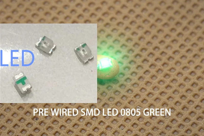 2000piece/lot  FOR 100%new  0805 Green LED (SMD) - Ultra Bright   High brightness 0.8 thickness