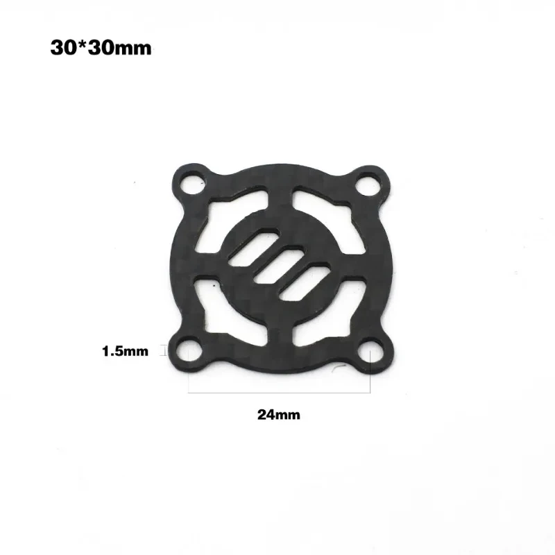 Carbon Fiber Cooling Fan Cover 40x40mm 30x30mm For RC Motor ESC Electric Regulating Fan Protection Cover