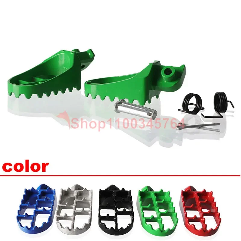 Dirt Bike Foot Pegs For Pit Dirt Motor Bike Motorcycle PW50 PW80 TW200 XR50R CRF50 CRF70 CRF80 CRF100F Aluminium Footpegs Pedals