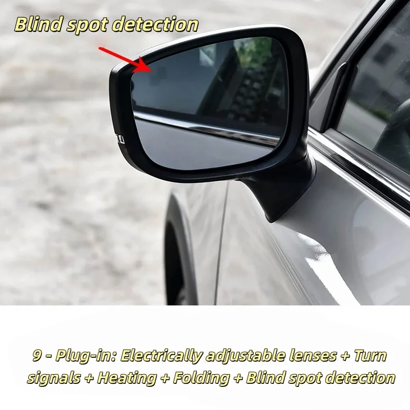 For Mazda CX-5 CX5 2017 2018 2019~2023 Car Rearview Mirror Assy With Electric Angle Adjust Folding Heating Blind Spot Monitoring
