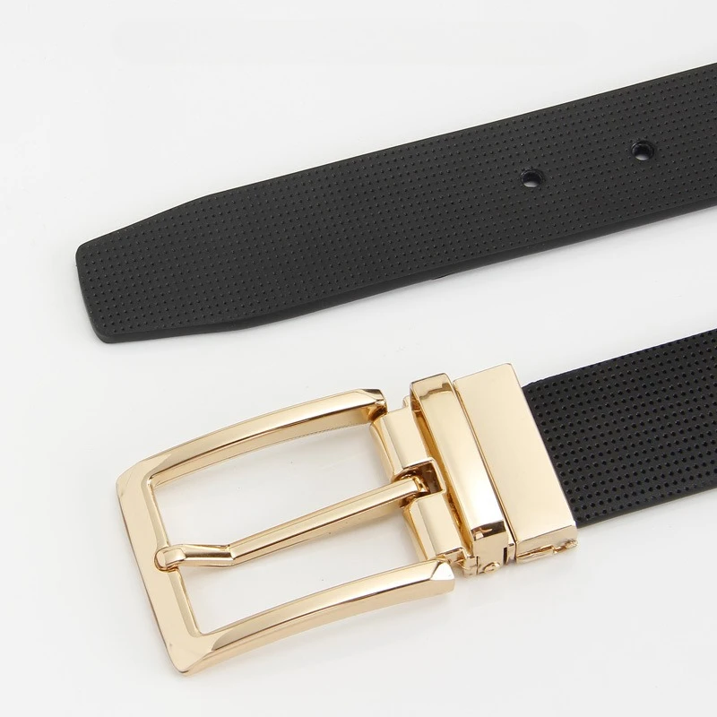 Fashionable Belt Buckles Gold Color Solid Zinc Alloy Buckles 360° Rotatable Design DIY Belt Accessories