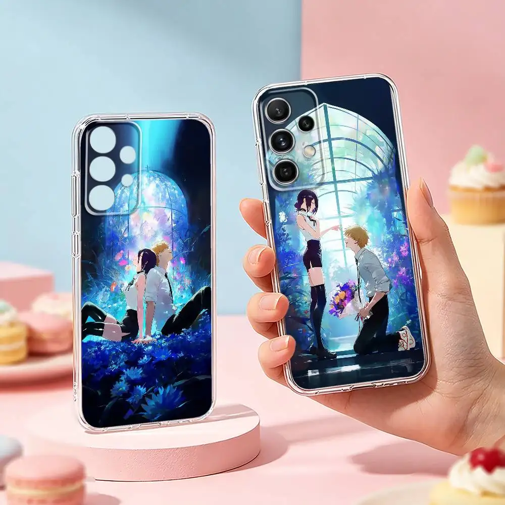 

D-Denji R-Reze phone Case For Samsung S25,24,21,22,23,30,Ultra,20,Plus,Fe,Lite,Note Transparent Cover