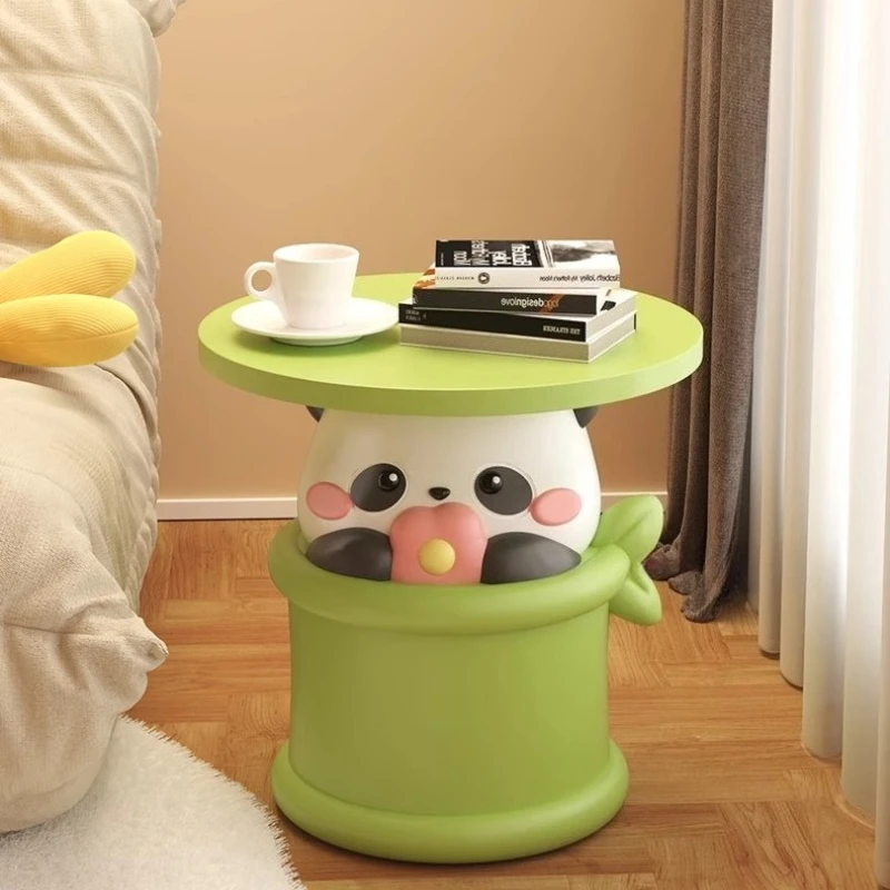 Cartoon Panda Sofa Side Table Coffee Table Modern Living Room Floor Decoration Children's Room Bedside Table Housewarming Gift