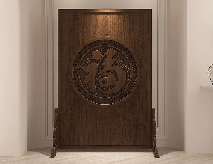 

Перегородка из цельного дерева для гостиной, мобильная дверная блокировка, гравировка, вход с гравировкой, китайское высококачественное счастливое сиденье sc