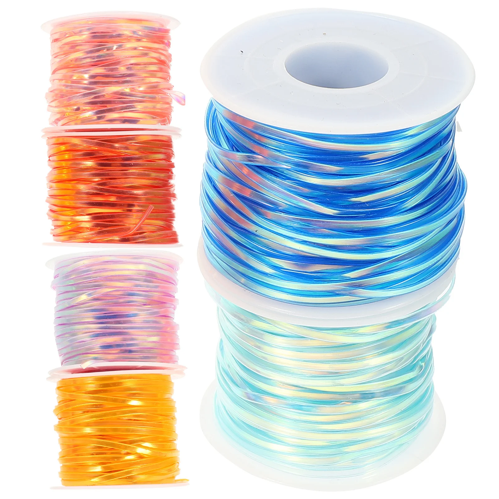 1Set Plastic Lanyard Snaren voor DIY Ambachten Kleurrijke Platte Touw Hand Geweven Armband Maken Materiaal Kinderen Volwassen Vriendschap