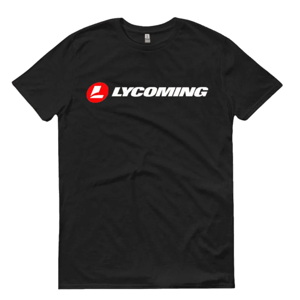 New Lycoming The World's Engine T-Shirt Funny Tee USA Size S-5XL