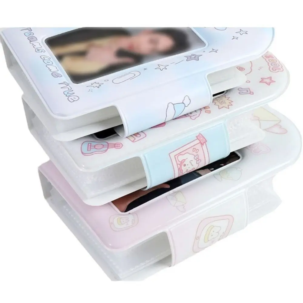 New PVC Card Holder Album Cartoon Mini Photo Organizer 3 Inch Photo Protection Cover Student