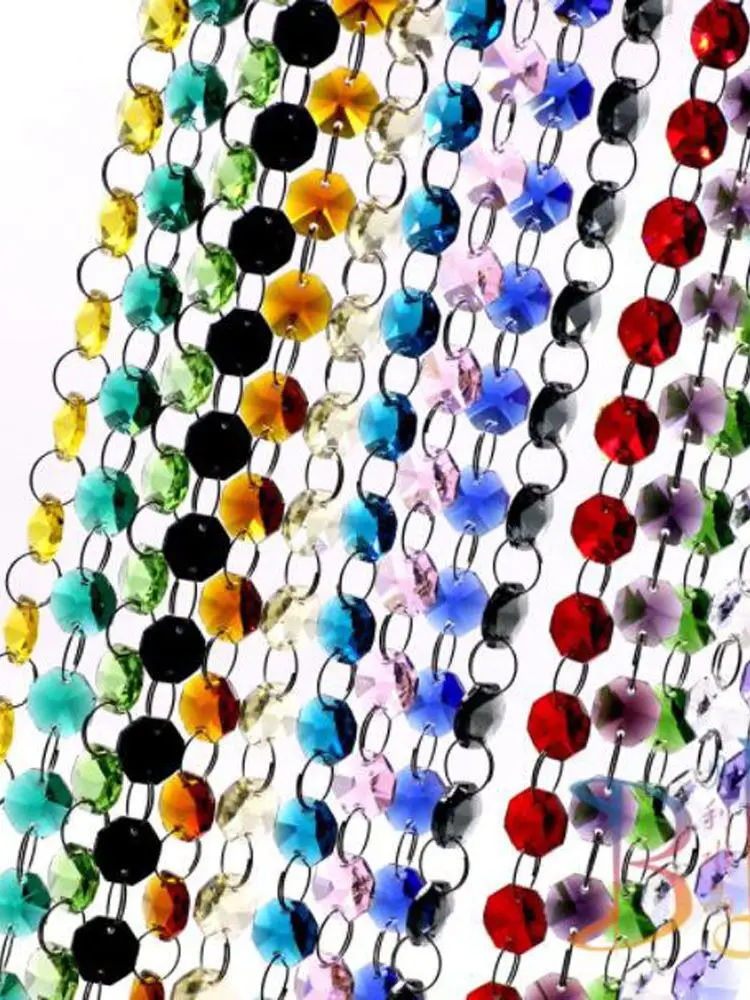 Camal 11mm-15mm 100 pièces Chrome/or rond en acier inoxydable anneau de connexion en métal de lustre pièces de lampe connecteur de rideau lumineux