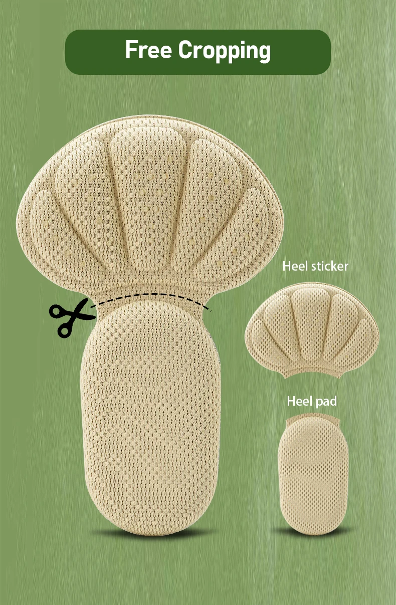 Zwei-in-eins-Schwamm-Fersenaufkleber, Schmerzlinderung, T-förmiger Schuh, Fußpflege, Polster, Müßiggänger, Turnschuhe, hohe Absätze – Detail 6