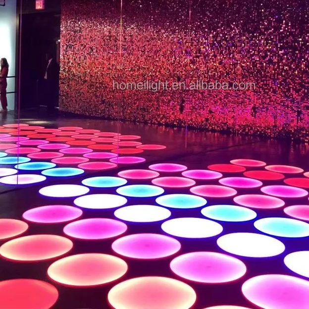

Interactive LED Circle Sensory Floor Park Music Interactive Floor Panel Round Dance Floor
