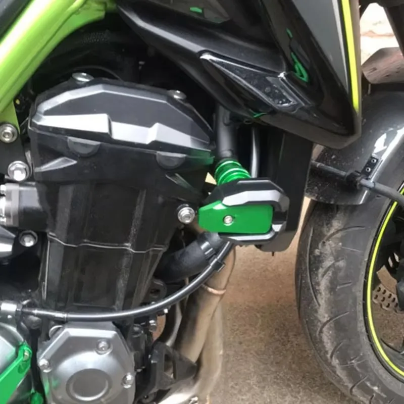 لكاواساكي ZX6R ZX10R ZX-4R ZX-4RR ZX-6R ZX-10R ZX-12R ZX-14R H2 H2R دراجة نارية تحطم حامي CNC إطار غطاء المحرك المتزلجون