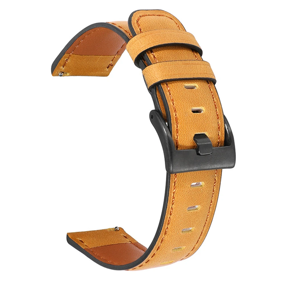 حزام من الجلد للغارمين Forerunner 255 Music Venu Sq 2 سوار ريترو للغارمين مقاربة S12 S42 مظهر كلاسيكي سوار ساعة ذكية