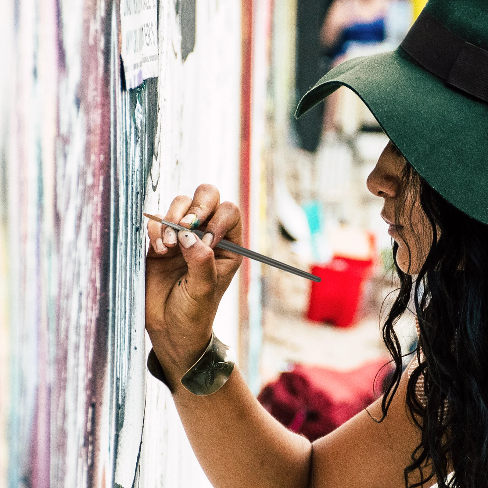 

6Pcs Wolf Hair Liner Brushes High-Quality Fine Paint Brushes for Artists Watercolor Oil Acrylic Painting Tools for Beginners and