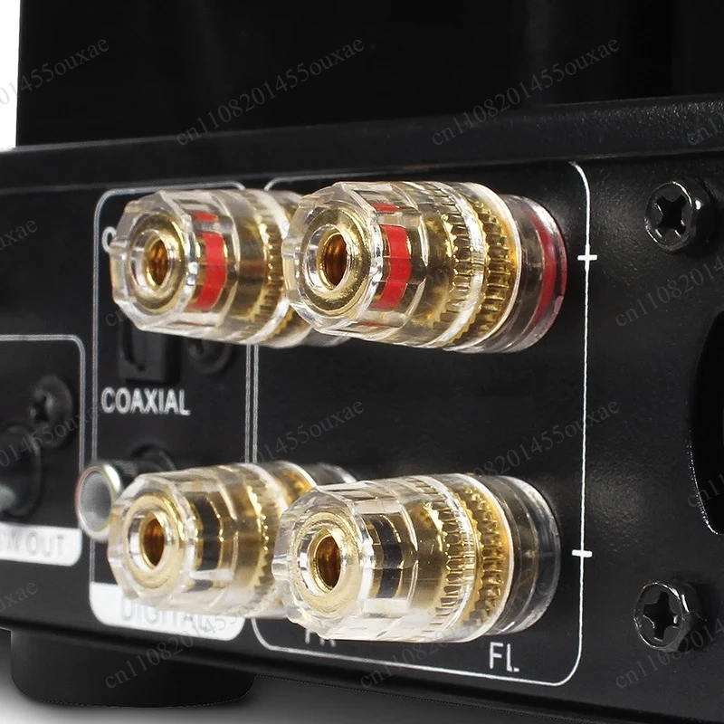 60W 2‑Channel Vacuum Tube Amplifier Aluminum Alloy BT Optical Coaxial USB HiFi Amp With Headphone Jack