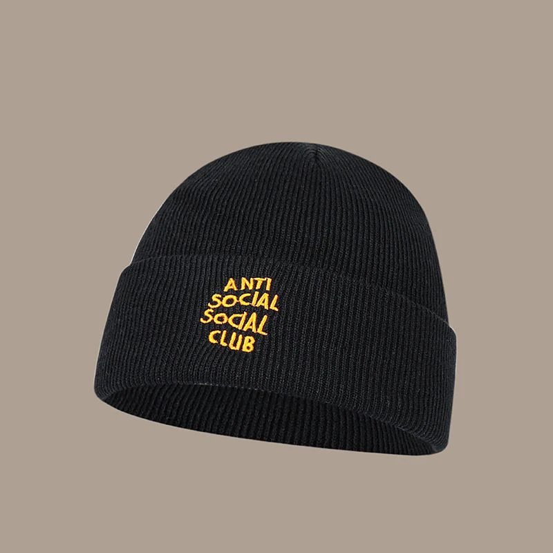 Letter Embroidery Hat Winter Hat Beanie Cotton Knit Hat Skullies Beanie Hip Hop Outdoor Streetwear Hats Christmas Hat