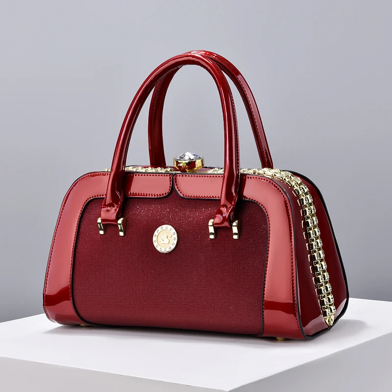 

Luxury Brand Square Women Bag 2026 Metal Diamond-encrusted Frame Buckle High-end Single Shoulder Messenger Bag For Women Trendy