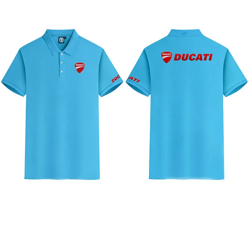 Ducati Racing motorcycle collared POLO shirt cycling suit for men and women summer top short-sleeved T-shirt motogp fan clothing view 6