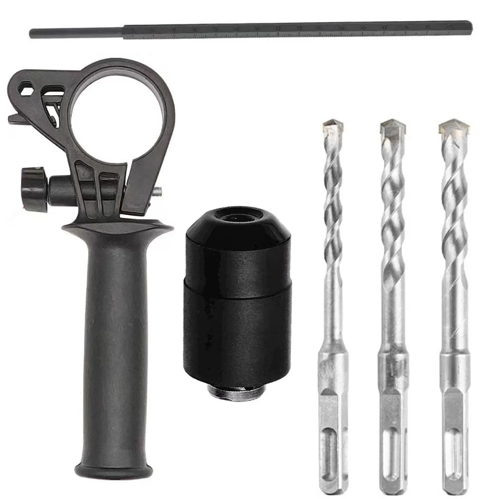 

For electric Wrench Converter to Hammer Drill Lightweight Design with 3 Drill Bits and Depth Gauge for Effective Drilling Tasks