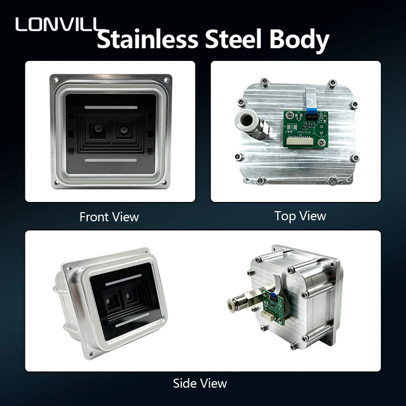 LONVILL Dual Sensors 5-210cm Reading Range Anti Fog Waterproof and Anti Condensation Embedded Barcode Scanner Module for Outdoor