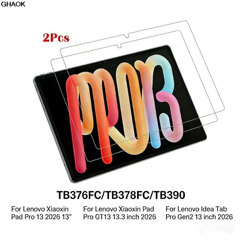 For Lenovo Xiaoxin Pad Pro13/GT13 2026 HD Tempered Glass Film Scratch Screen Protector for Idea Tab pro Gen2 TB376FC/390 13Inch
