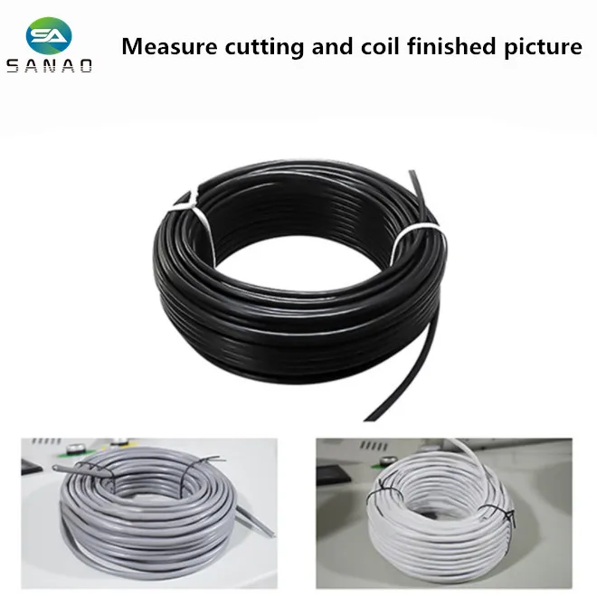 Automatic Metering Length Cable Cutting Coiling Machine Small Hose Wire Coiler Spooling Machine Cable Reel Winding Machine