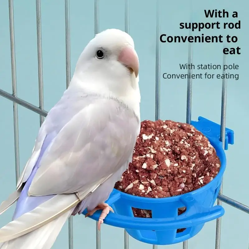 2/5Pcs Bird Parrot Feeder Cage Fruit Vegetable Holder Cage Accessories Hanging Basket Container Pet Parrot Feeder Cage Supplies