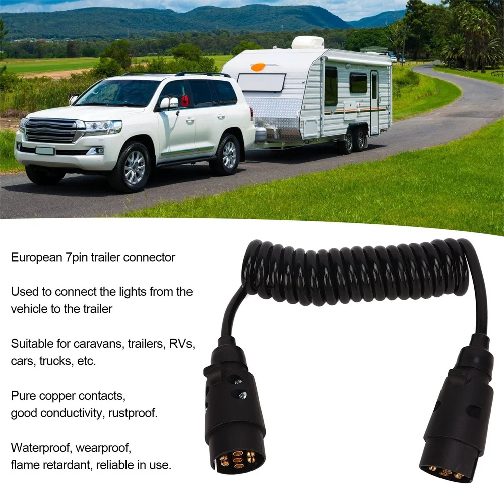 Adattatore di prolunga a 7 Pin cavo per cavo Caravan rimorchio presa di traino spina connettori per cavi accessori Auto