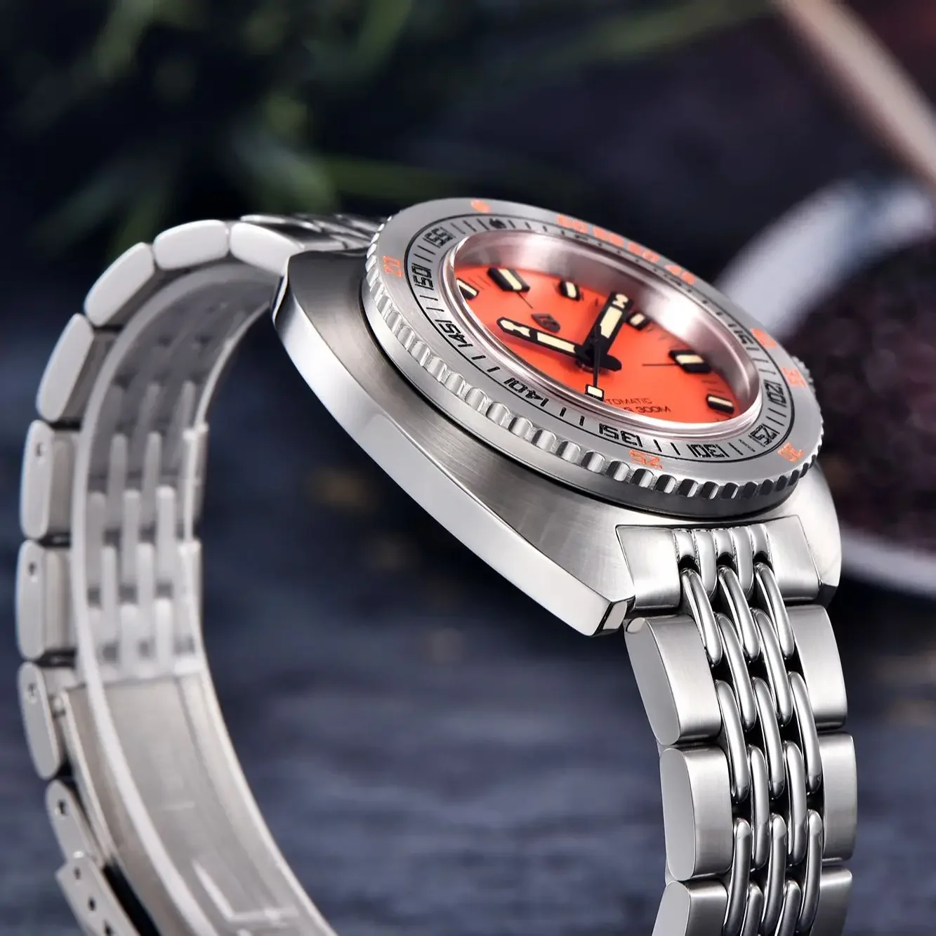 PAGANI DESIGN New Men's Automatic Mechanical Divers Watches 8215 Sapphire Stainless Steel 300m Waterproof AR Watch for Men