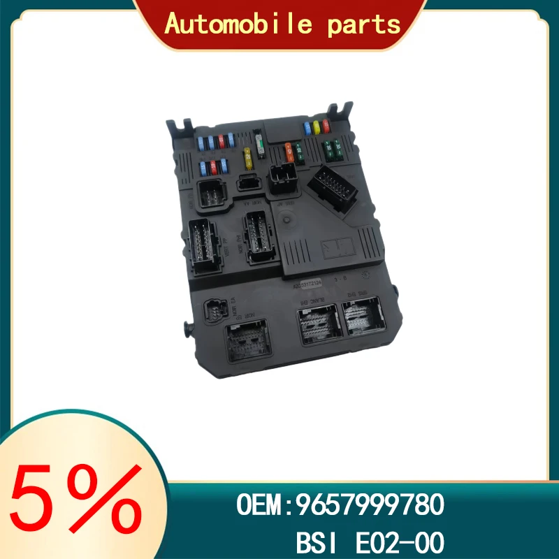 Módulo de control E02-00 9657999780 y conjunto de caja de fusibles para Peugeot 206 207 Partner Combispace (5F) 1.6 HDI 75 BSI