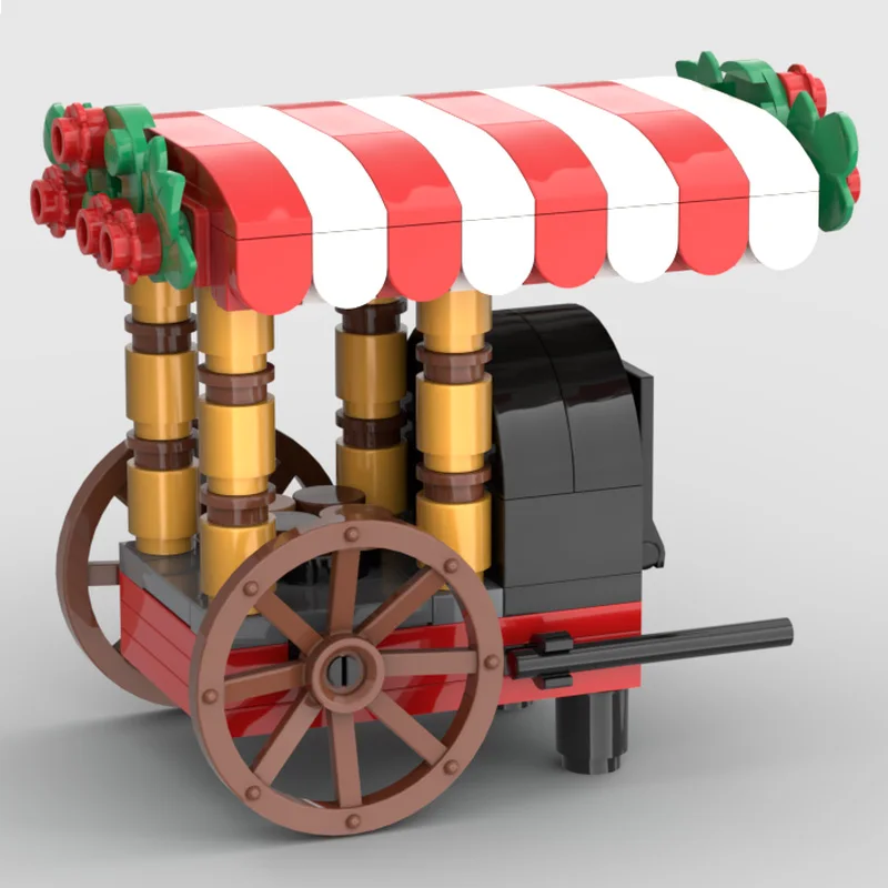 150 pièces ville trafic rôti châtaigne chariot modèle technique blocs de construction créatifs garçons filles bricolage assemblage jouets cadeaux de noël