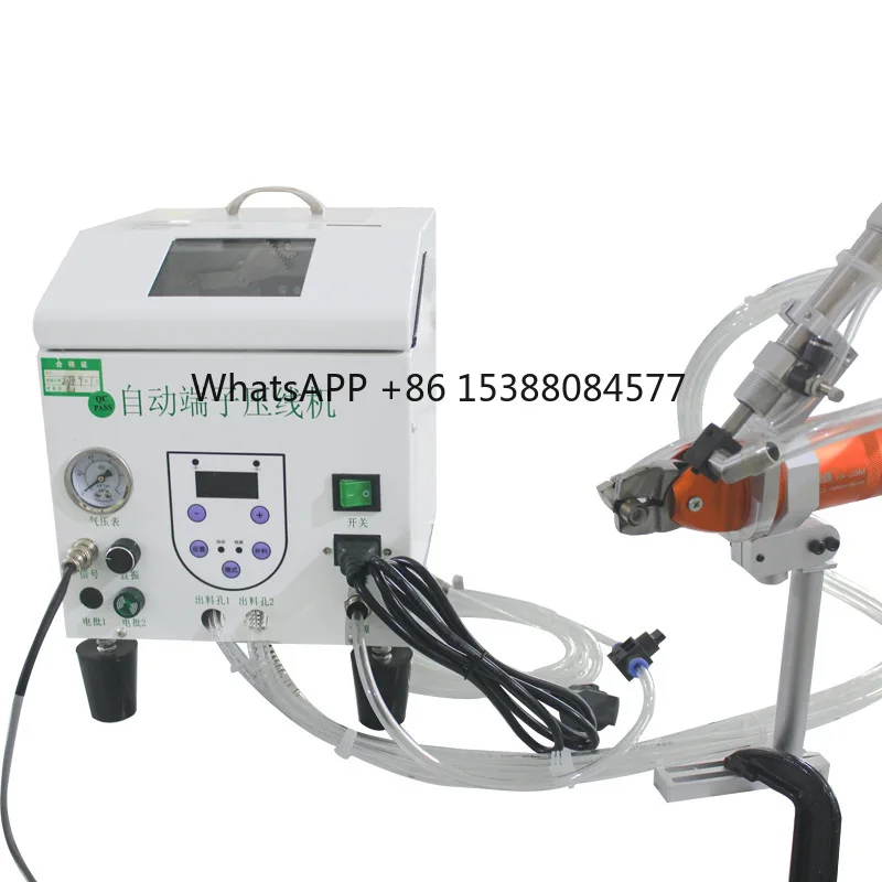 

Handheld Nipple Crimping Machine Insulated Wire Cap Crimping Pliers Nylon Nipple Automatic Feeding Crimping All-in-one Machine