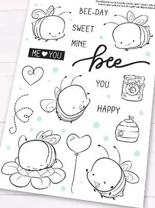 New Bee Clear Stamp /Seal For DIY Scrapbooking/photo Album Decorative Clear Stamp Sheets A5072