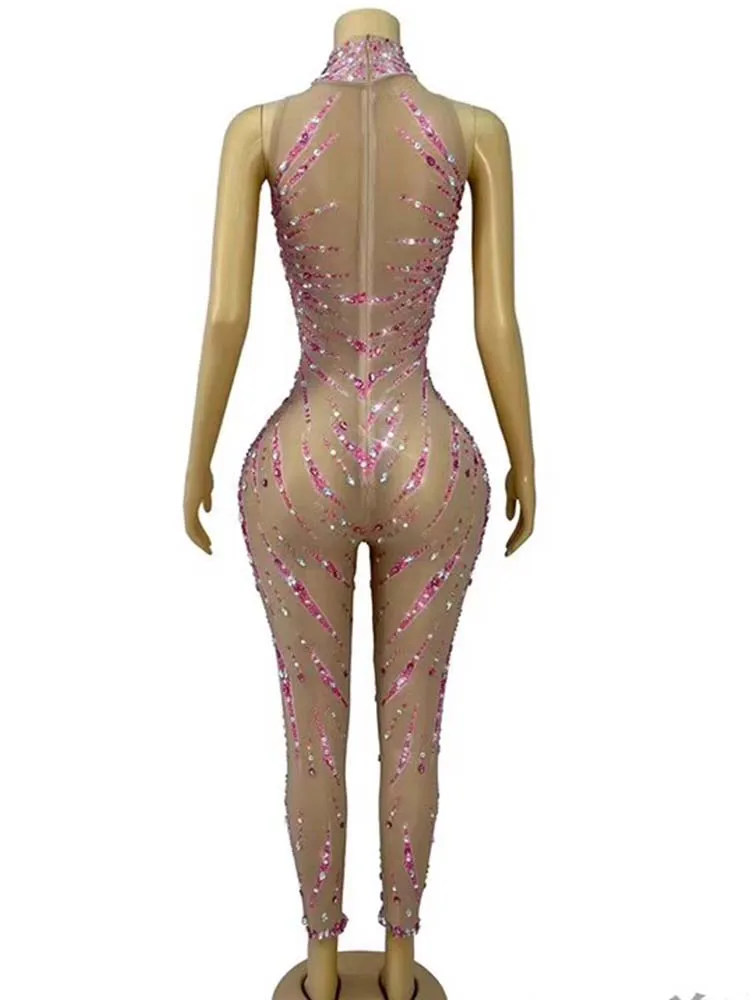 Wysokiej jakości seksowny elastyczny kombinezon z gorącym tłoczonym wzorem 2025 Nowa moda niestandardowa odzież damska