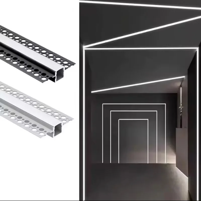 55*15 mm Extrusion Aluminum Led Channel Recessed T Slot Drywall Profiles For Cabinet Lamp Led Profile Light