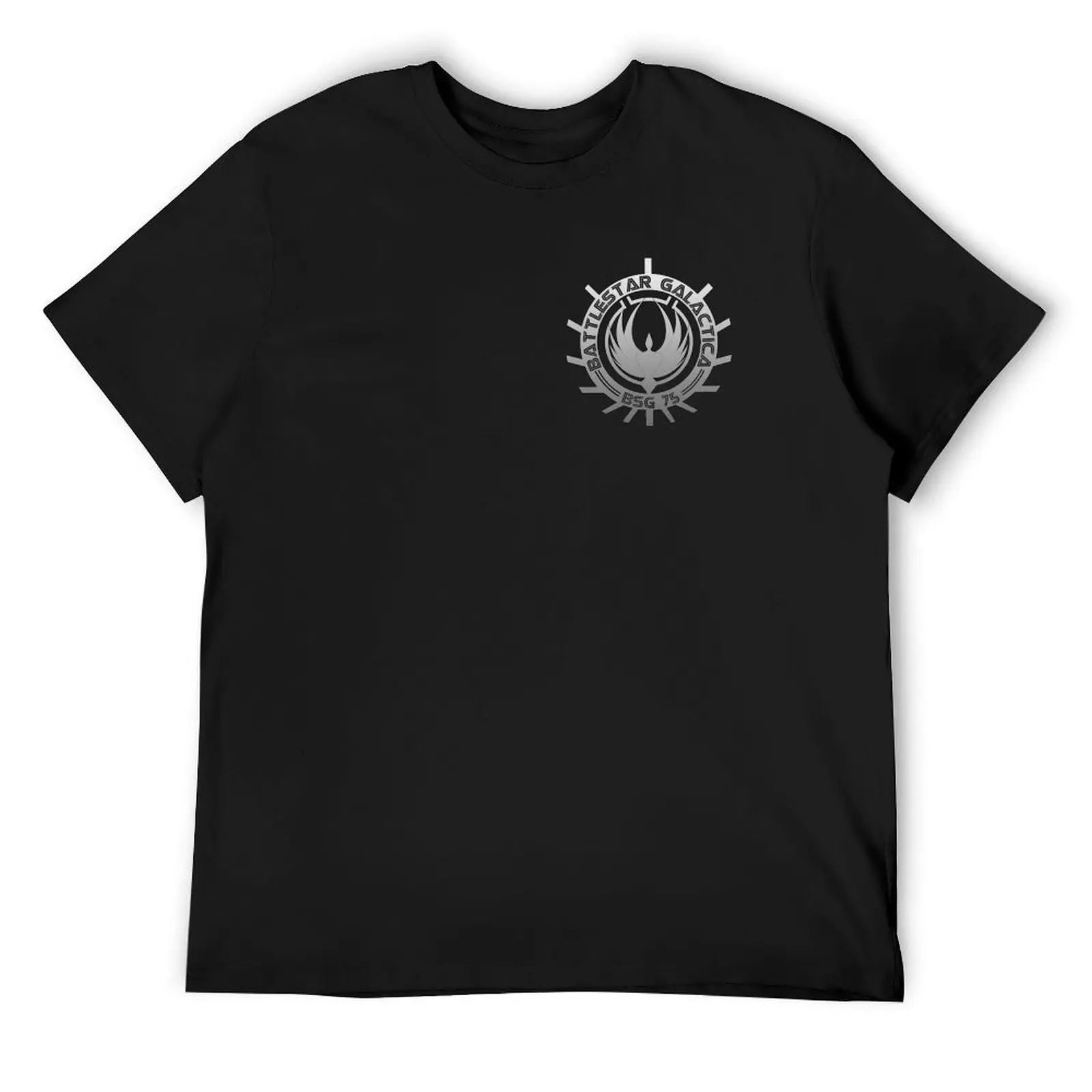 

Battlestar Galactica - Chrome Logo T-Shirt custom t shirt rapper graphic tees oversized mens clothing