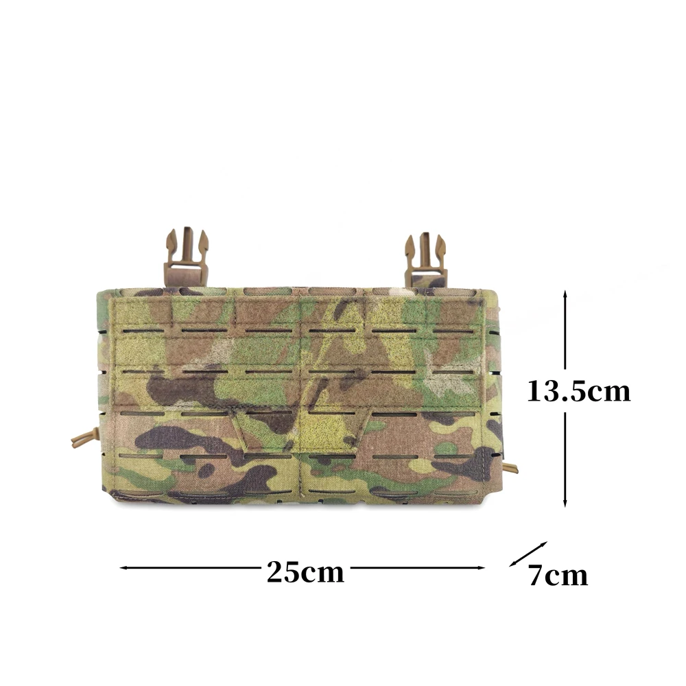 Taktische, verstellbare Brusttasche mit Haupttasche und Frontpanel für ARC Placard V4 Weste, Dreifach-Magazintasche für 5.56 und 7.62 Munition – Detail 4