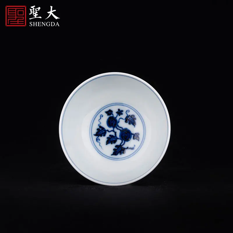 

|and ancient jingdezhen blue and white watermelon lines master sample tea cup hand-painted ceramic cup all hand tea cups