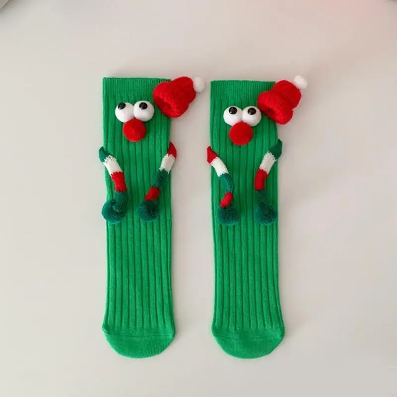 Tất Giáng sinh cho bé trai và bé gái Lễ kỷ niệm ngày lễ Hoạt hình hàng dệt kim từ tính