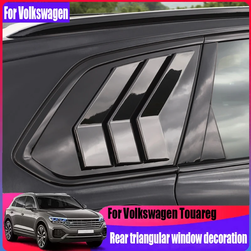 Modified car rear triangle window decoration car exterior decoration products For Volkswagen Touareg MK3 2019-2024