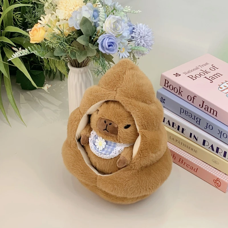31 ซม.Poo Guinea Pig ตุ๊กตาการ์ตูนน่ารัก Guinea Pig Living Poo House ตุ๊กตาสร้างสรรค์ส่งเด็กวันเกิดคริสต์มาส...